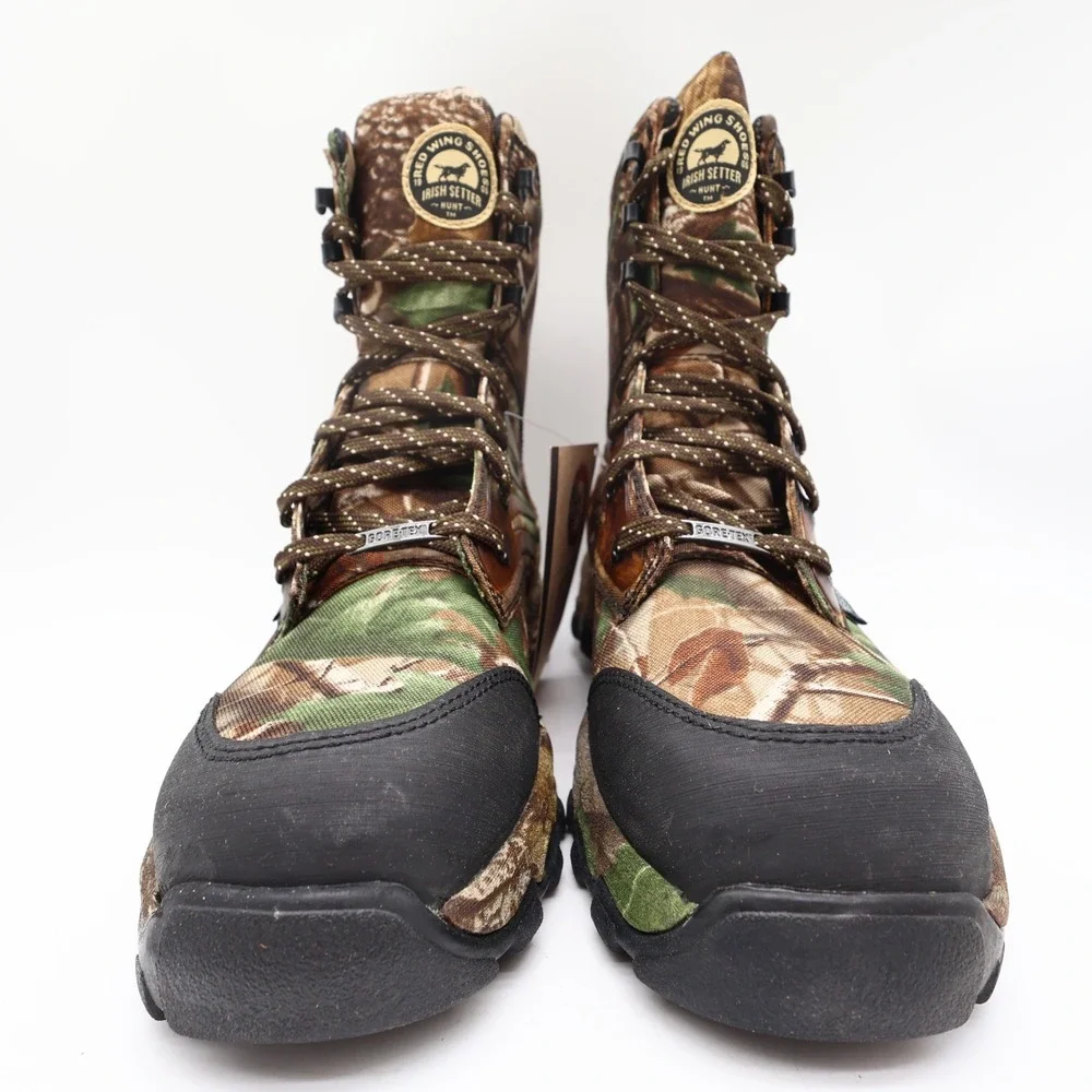 Irish Setter Boots Mens Size 9 D Shadow Trek Gore-Tex Camo Hunting 3858 NIB